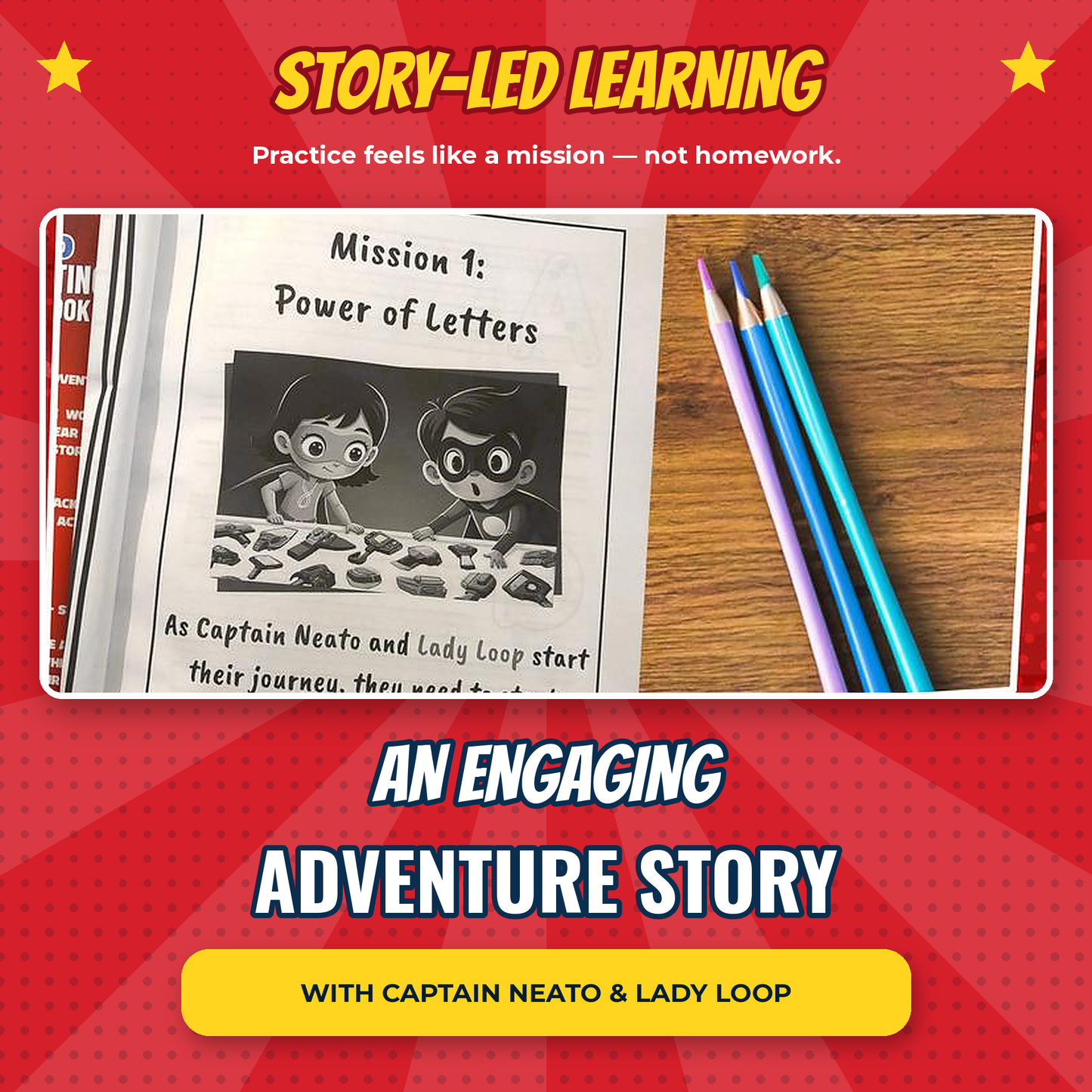 Superhero Handwriting Workbook