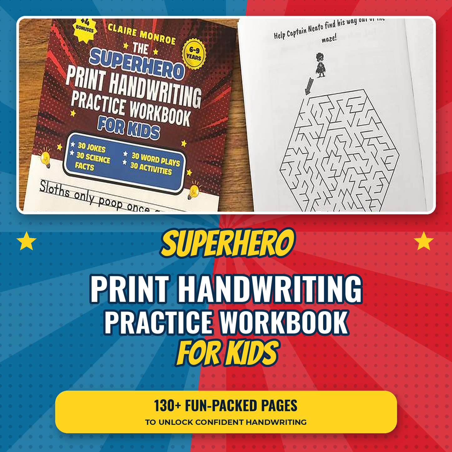 Superhero Handwriting Workbook