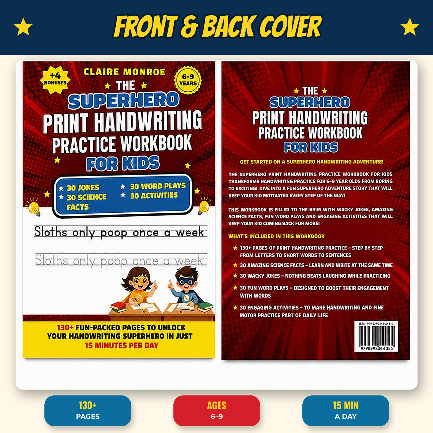 Superhero Handwriting Workbook